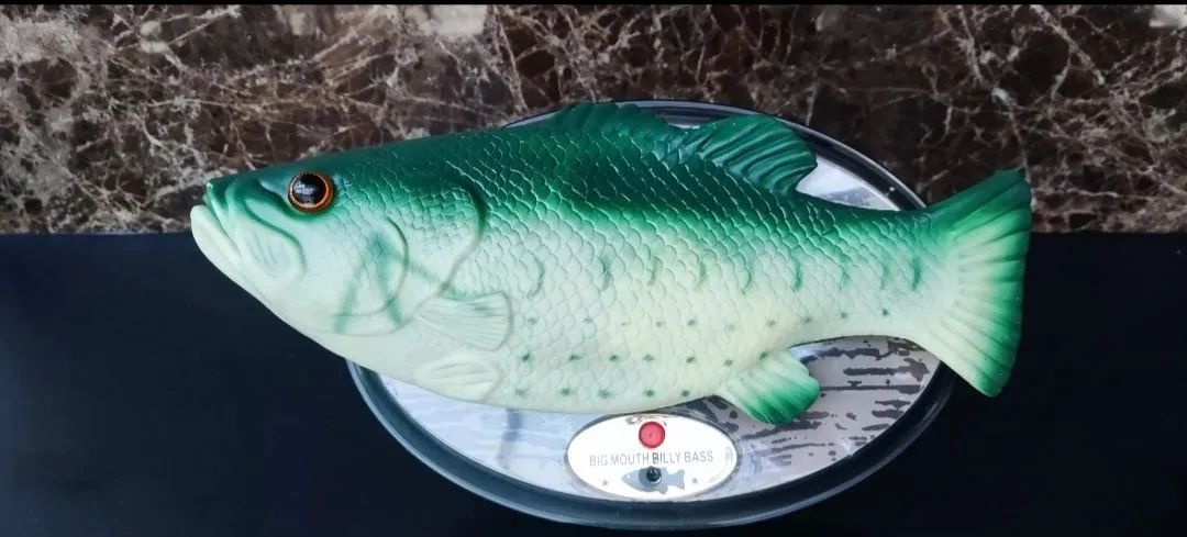 peixe cantor big mouth billy bass motion (25 dias para ficar pronto)sensor - Foto 5