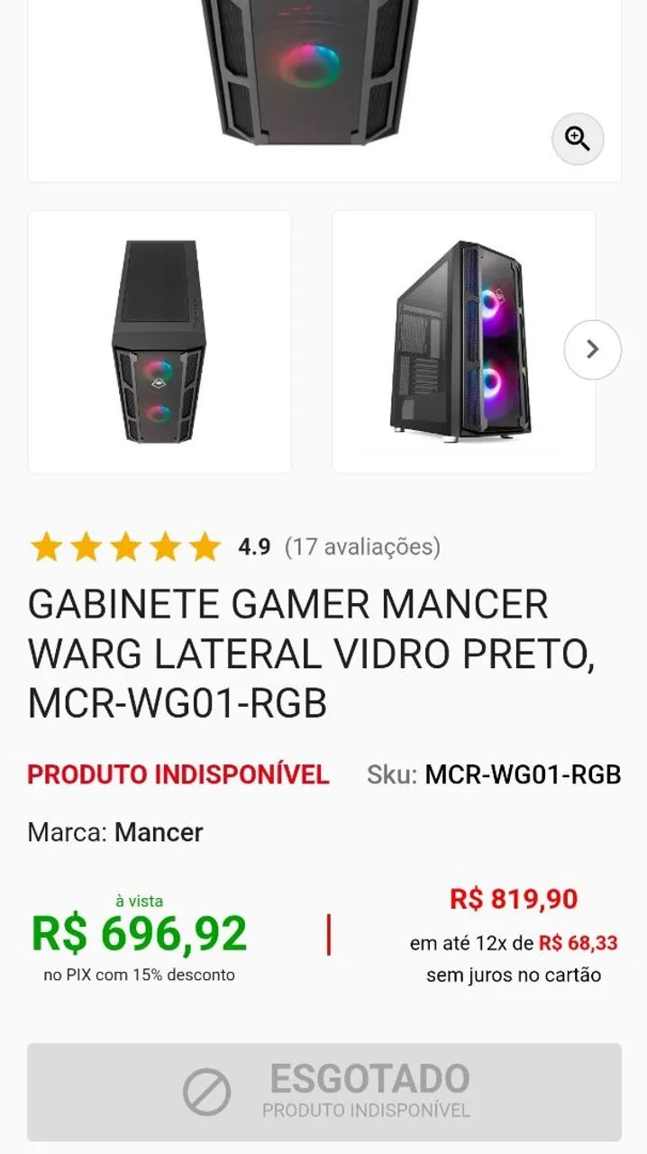 Gabinete de PC - Mancer - Foto 3