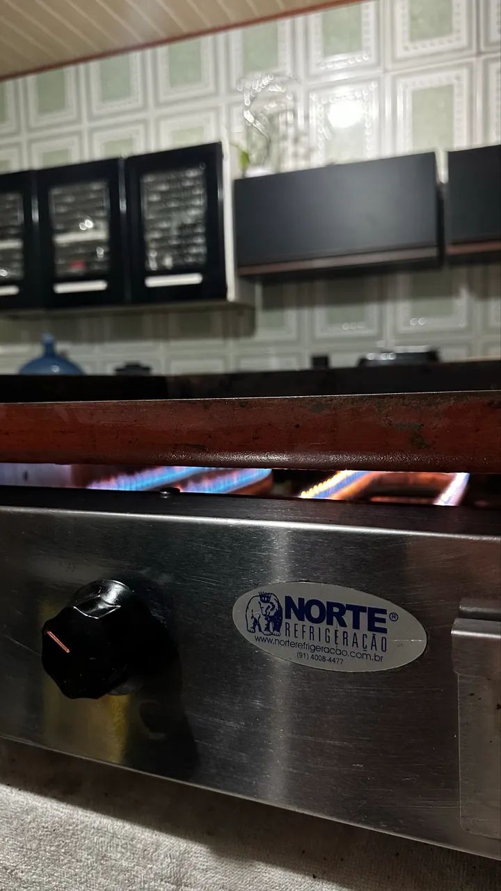 ? CHAPA PARA LANCHES + SUPORTE METÁLICO - Foto 3