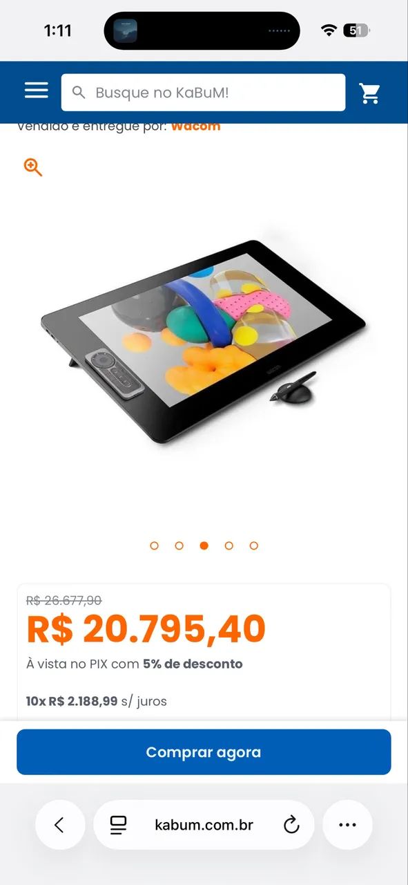 Mesa PROFISSIONAL CintiQ PRO 24 - Foto 5