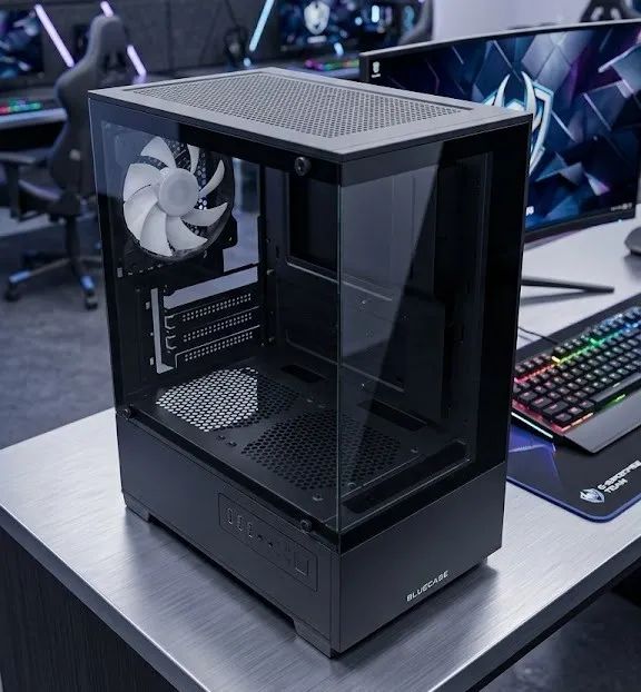 Gabinete Pc Blue case 3 Coolers RGB - Frente e Lateral de vidro