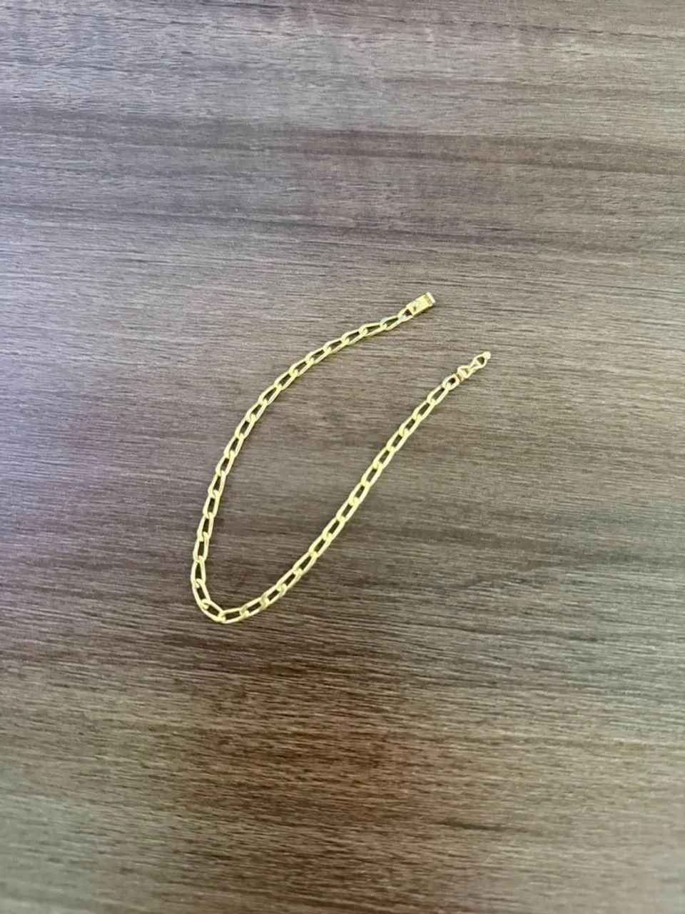 Pulseira ouro 18k 20cm 5.2g - Foto 5