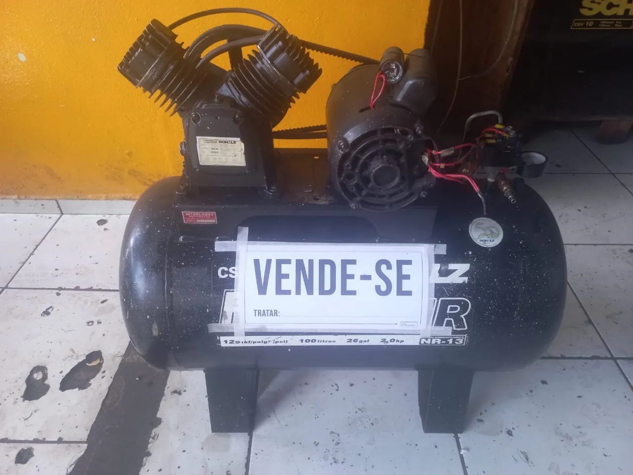 Vendo compressor 100 litros SCHULZ - Foto 3