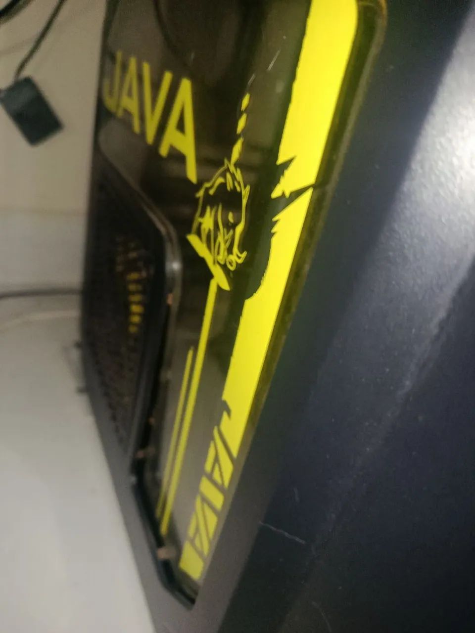 Gabinete Gamer Pcyes Mid Tower Java Amarelo - Foto 2
