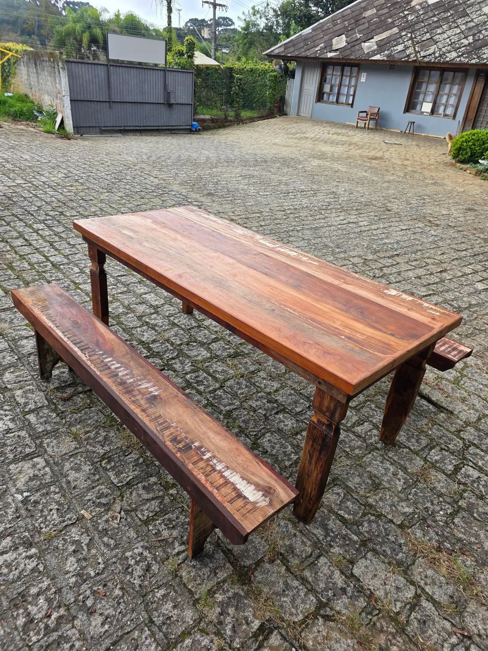Mesa rustica em madeira demolição  - Foto 3