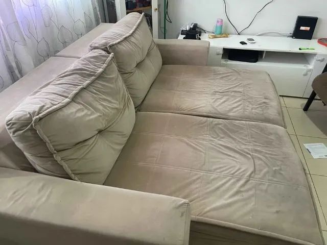 Sofá retrátil Suede - Foto 3