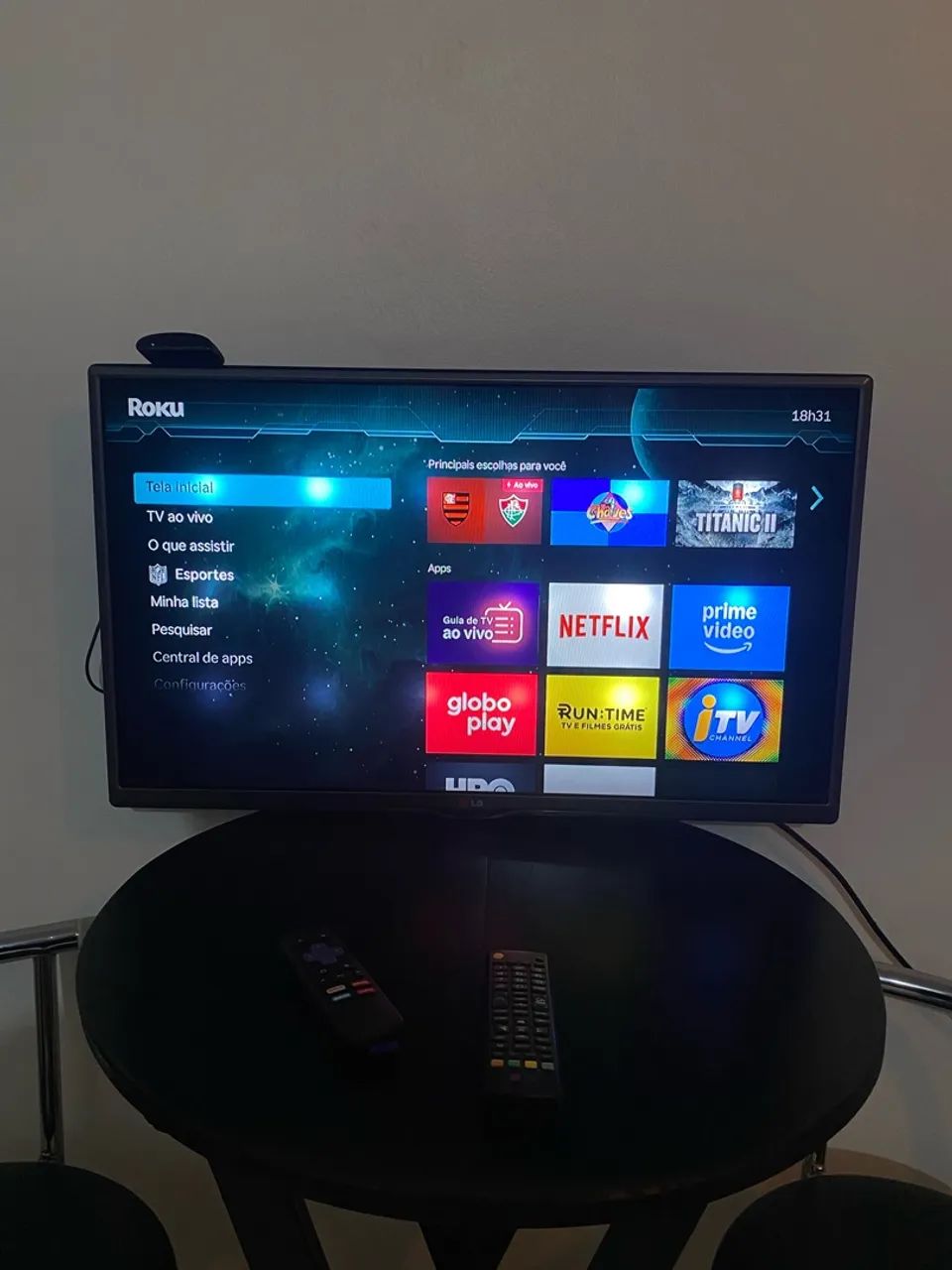 Vendo TV LG 32 - Com aparelho Roku - Foto 2