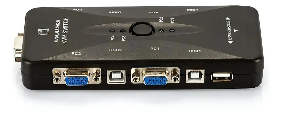 Switch Kvm Usb 4 Portas Vga - Kvm41ua - Usb 2.0