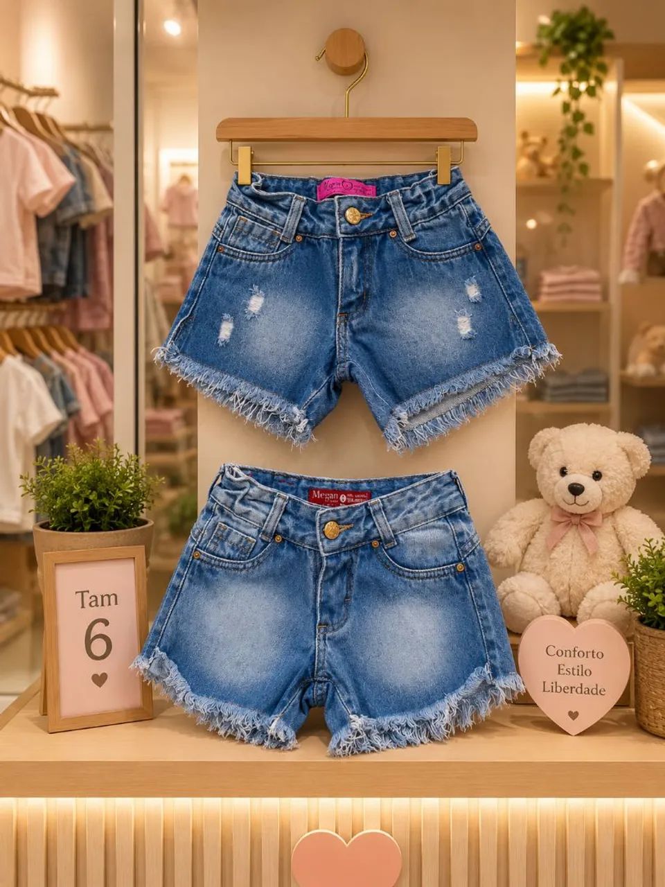 Calça jeans feminina infantil  - Foto 4