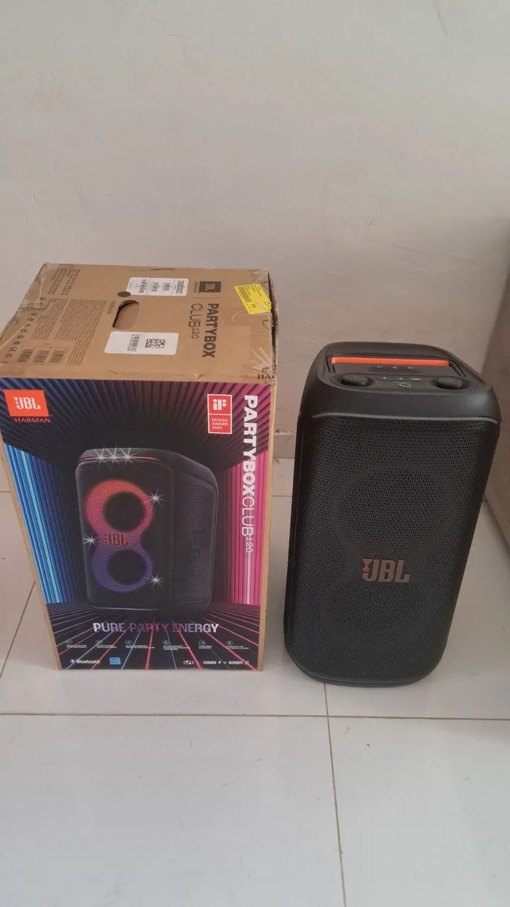Caixa original jbl partybox 120 com nota fiscal - Aparelhos de Som