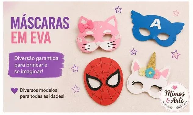 Máscaras Infantis em EVA