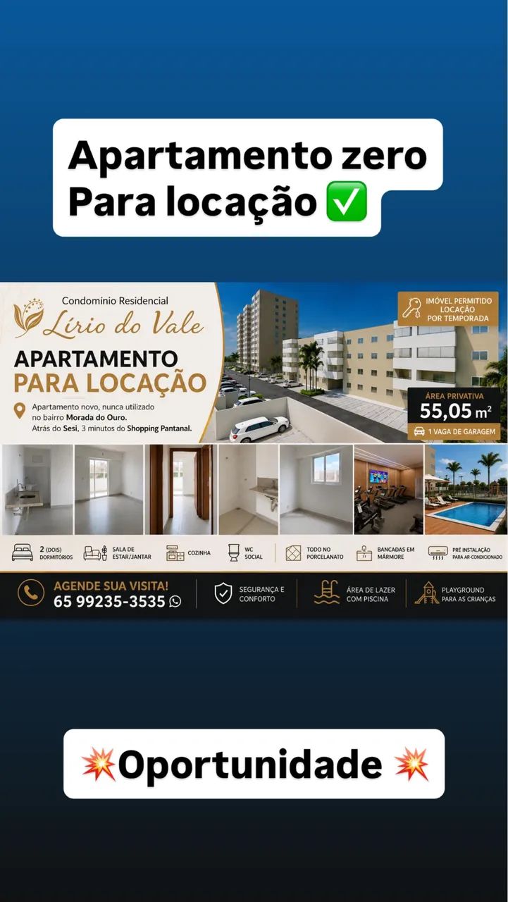 Alugo apartamento morada do ouro 