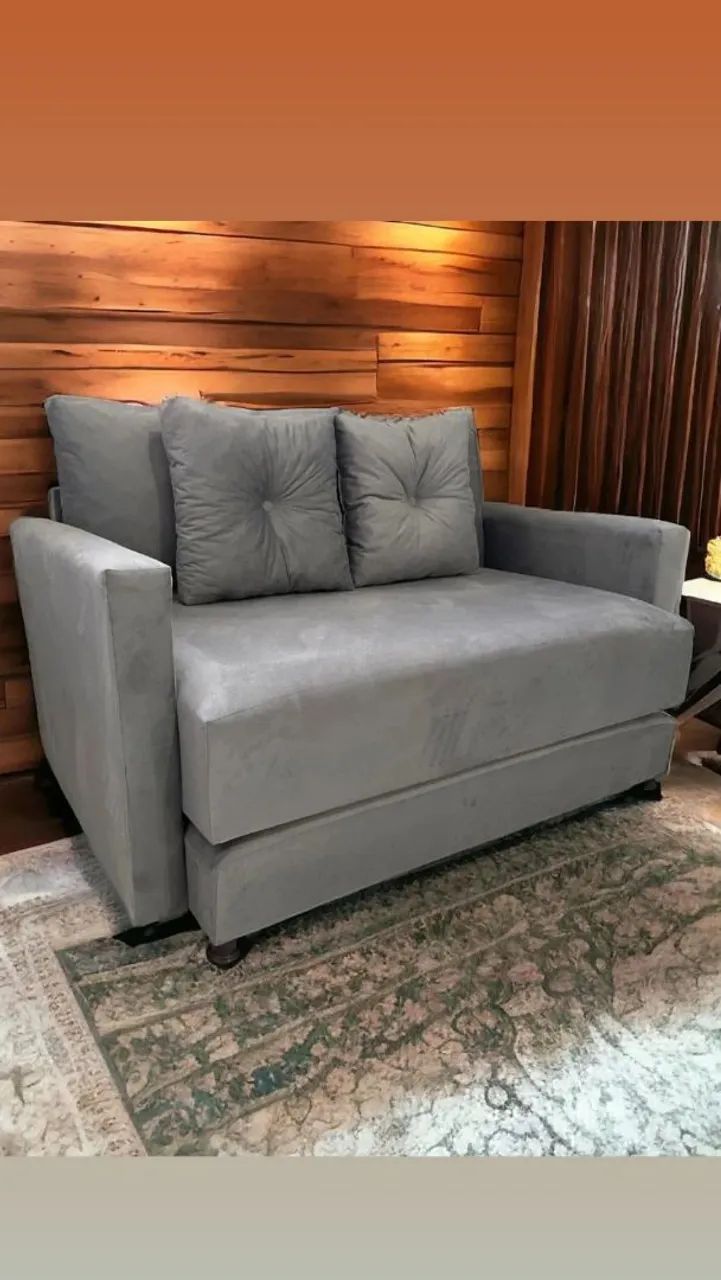Sofá Cama COMPACTO! Kitnet, Airbnb, Aluguel, ideal para ambientes pequenos. - Foto 3