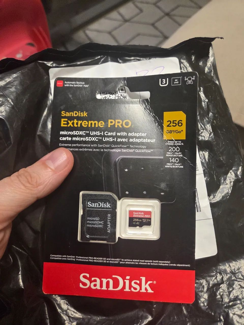 Cartao de memoria sandisk extreme pro 256gb
