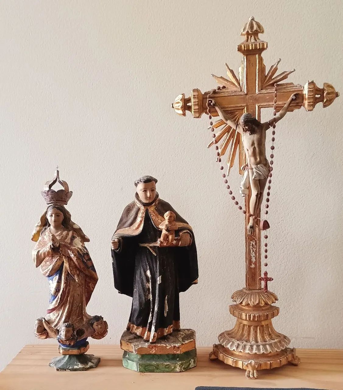 Vendo crucifixo de madeira, centenário, antiguidade, original - Foto 2