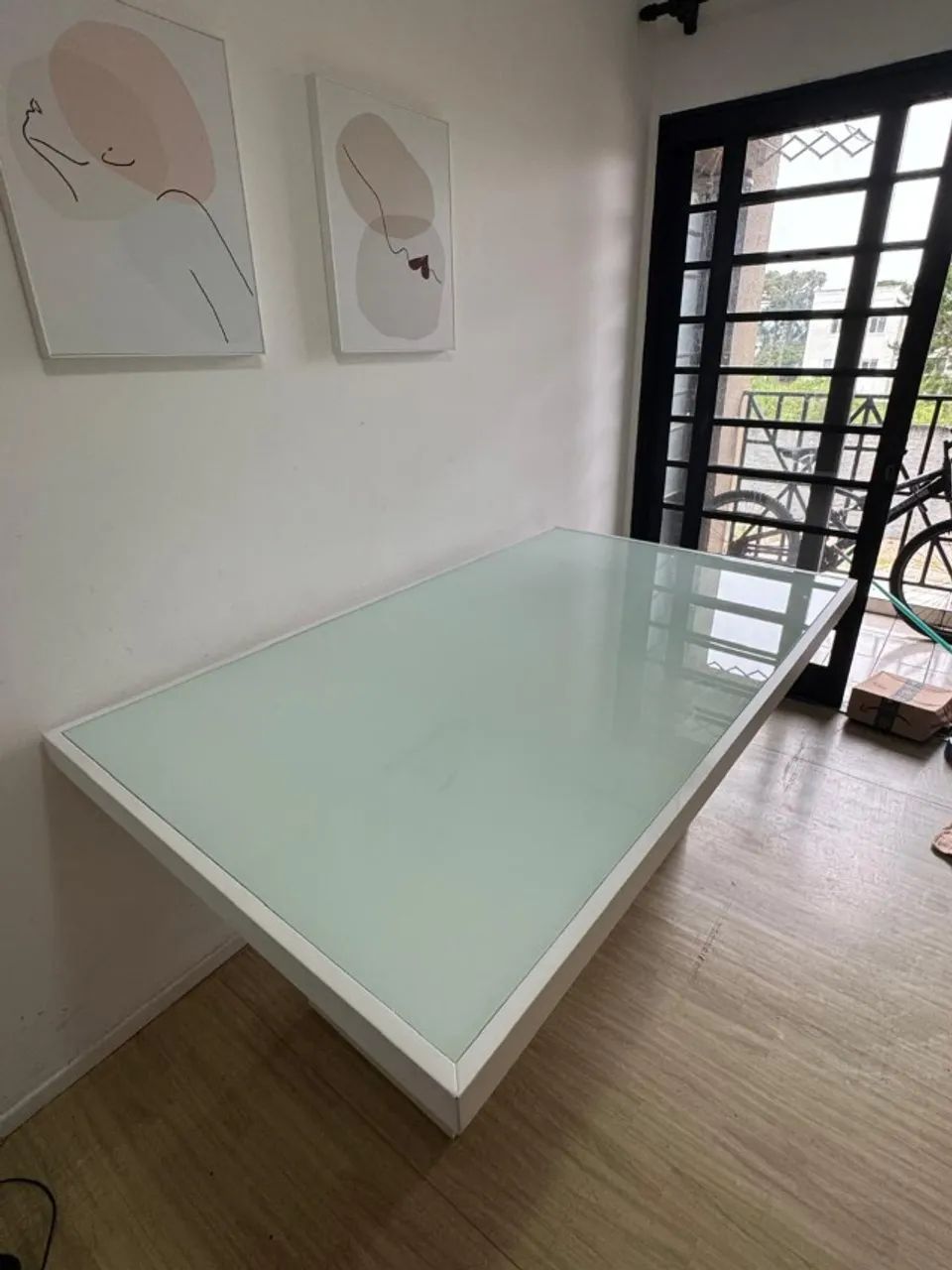 Mesa de jantar com tampo de vidro - Foto 4