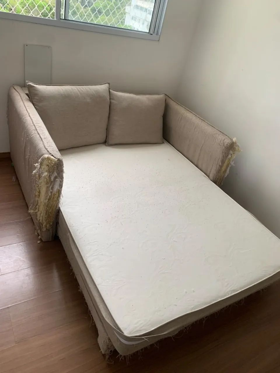 Doação de Sofá Cama de linho - Foto 2