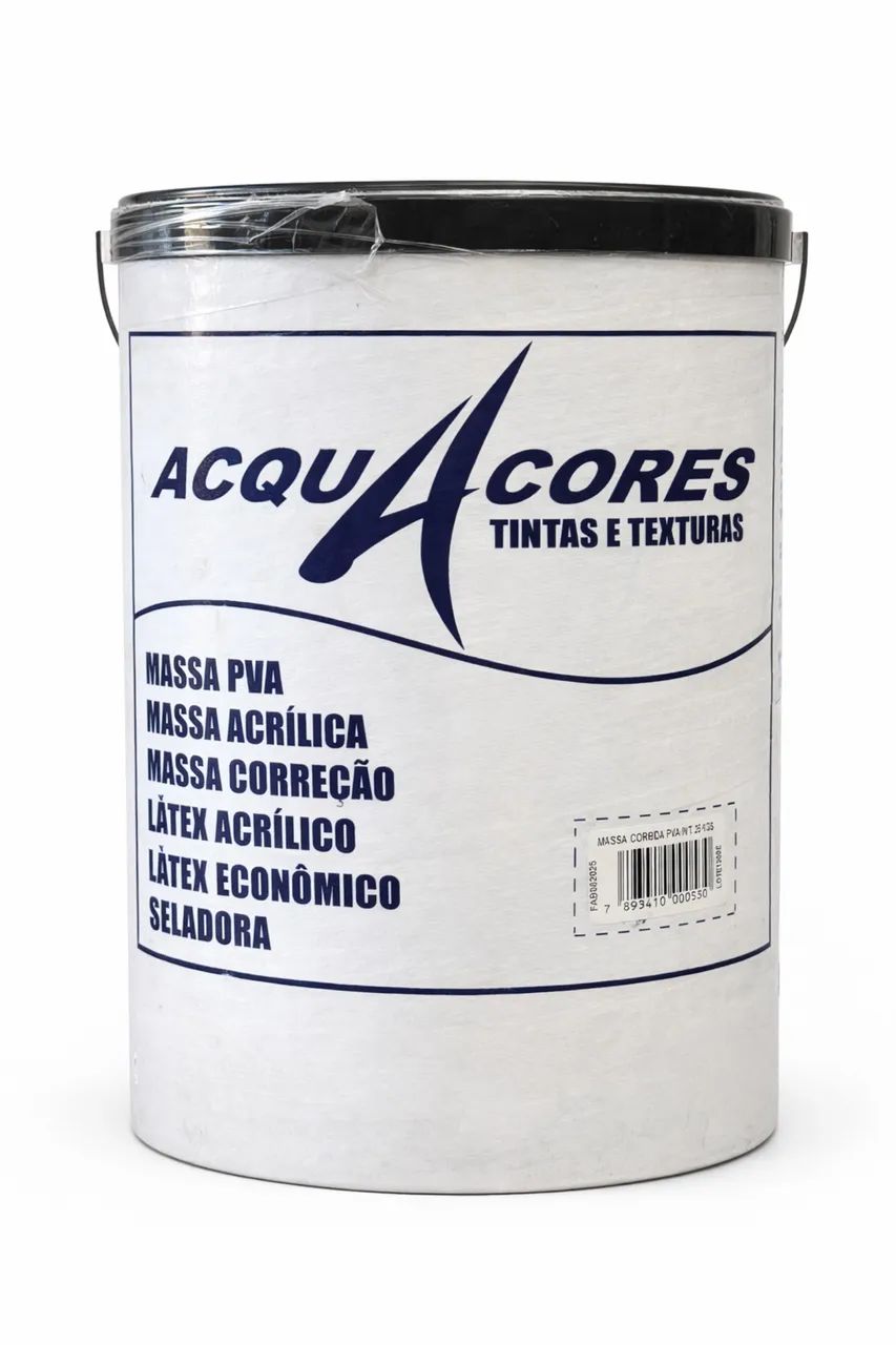 Massa Corrida PVA / Acrílica Acquacores - Alta Qualidade