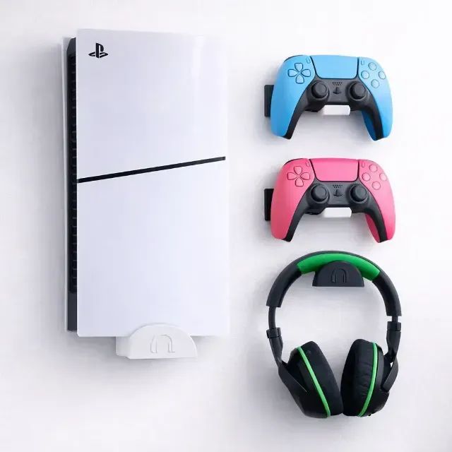 Suporte De Parede Compatível Com Playstation 5 Ps5 - Branco