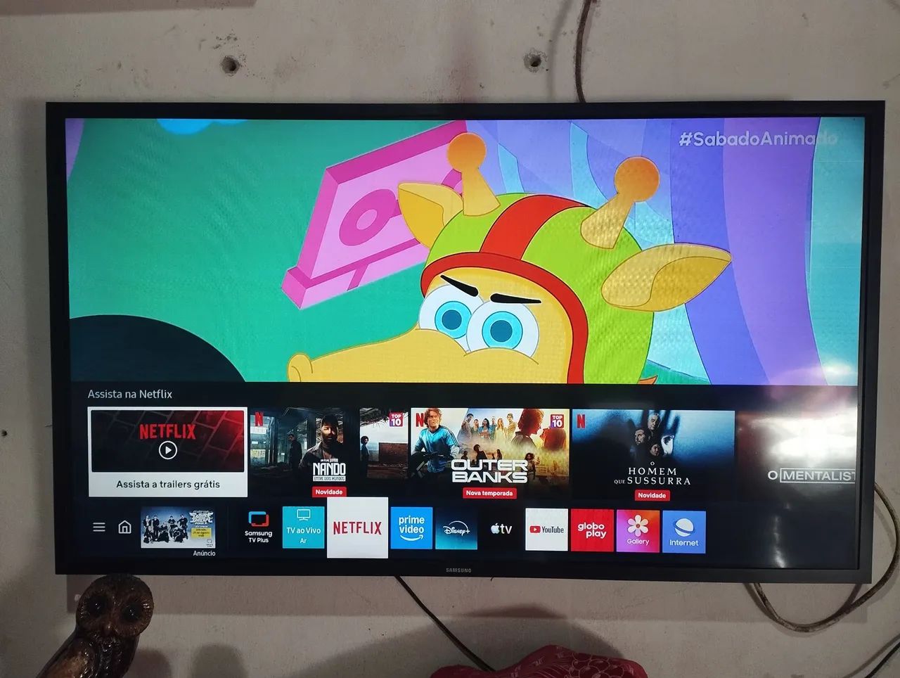 Tv Samsung cristal smart de 43 polegadas completa semi nova  - Foto 3