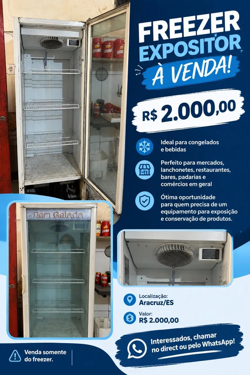 Vende se freezer expositor 