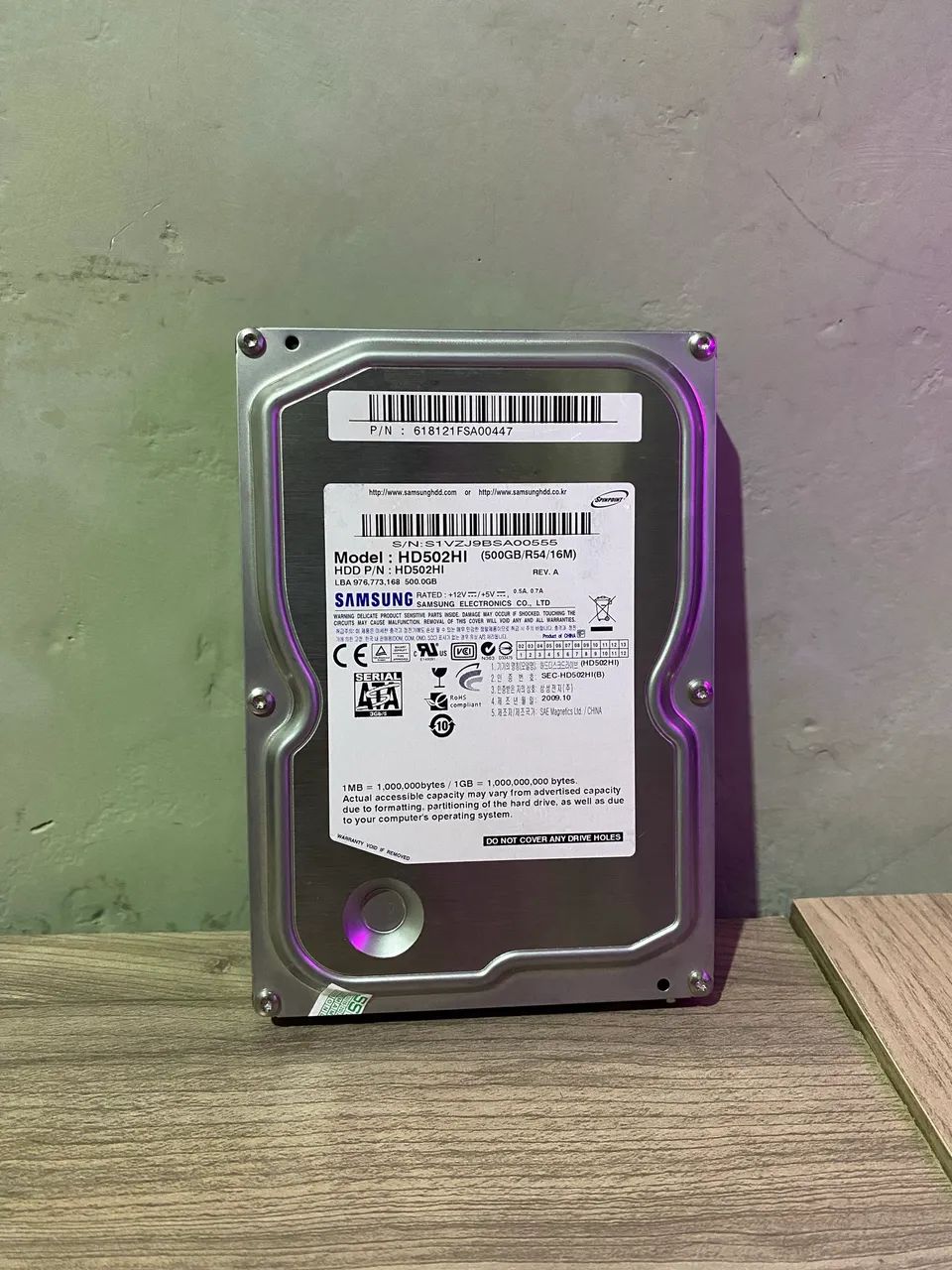 HD de 500GB Samsung - Para PC ou DVR - Totalmente Saudável
