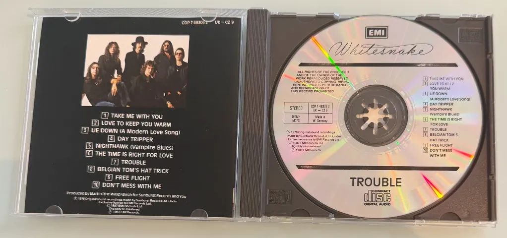CD Whitesnake - Trouble (Usado, Importado) - Foto 2