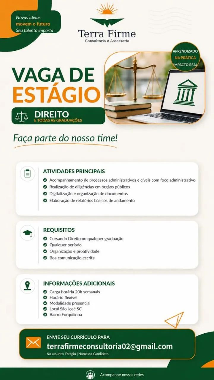 Estágio Direito ou Administração  - Foto 2