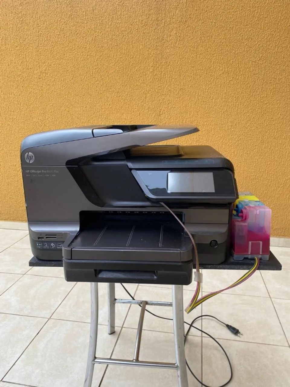 Impressora com defeito HP Officejet Pro 8600 com bulk ink  - Foto 2