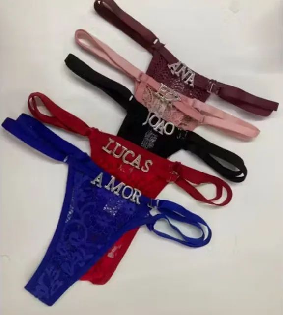 Calcinhas personalizadas com o nome ou frase que você escolher ou de sua preferencia ! Per