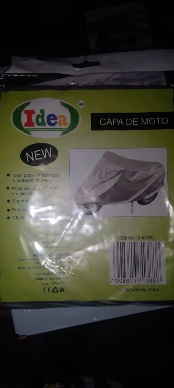 Capa moto sol e chuva 