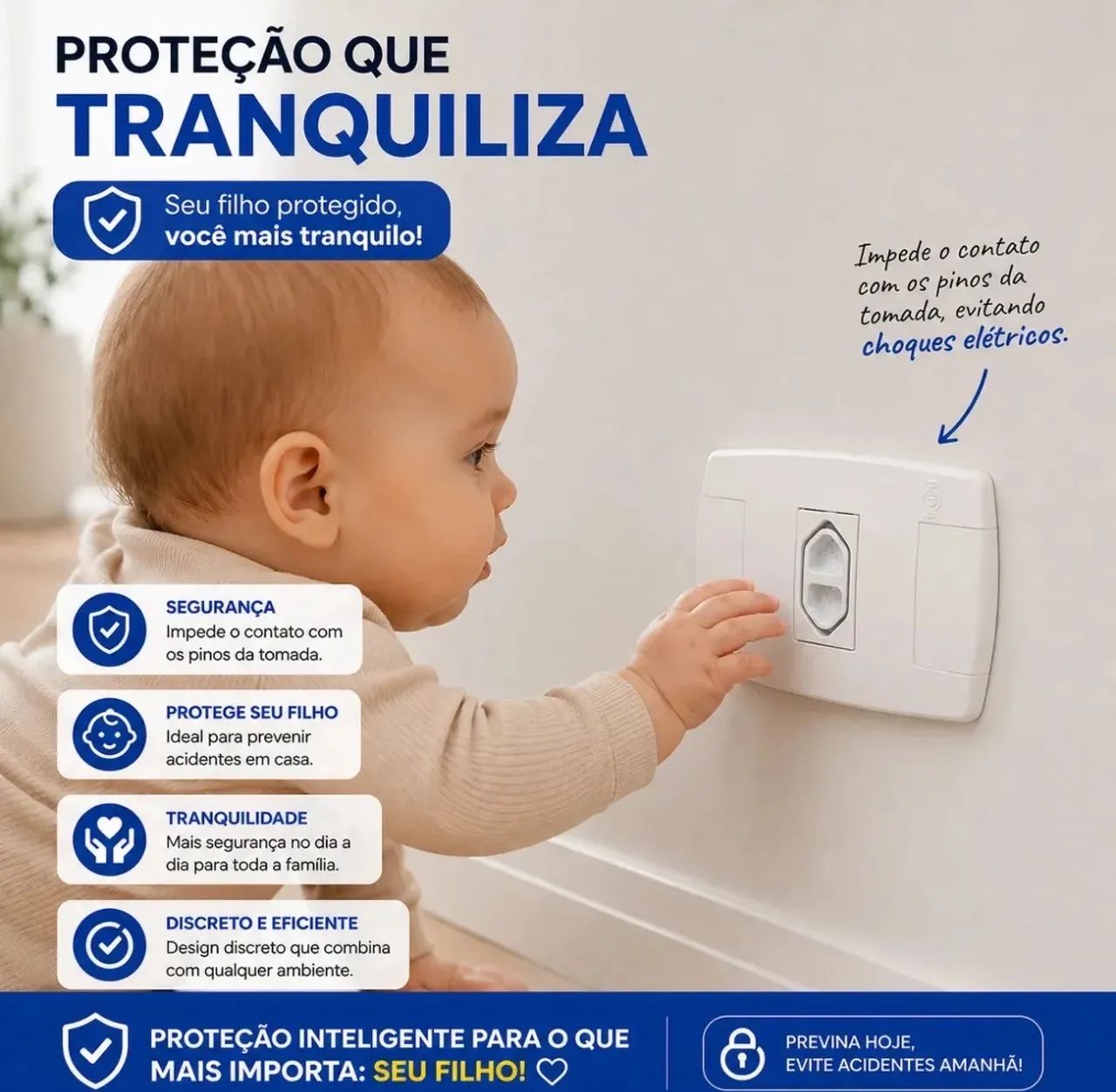 Protetor de tomada para nenem  - Foto 2