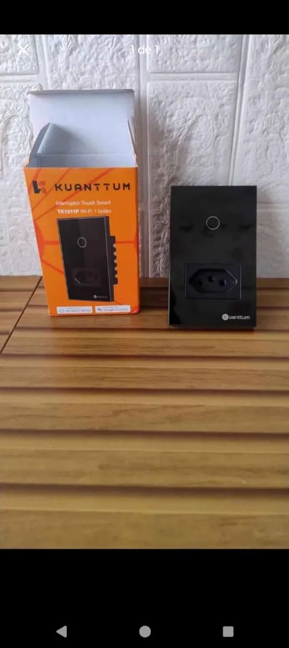 Interruptor touch com assistente de voz 
