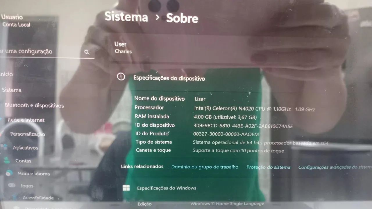 Notebook com touch-screen bateria boa  - Foto 5
