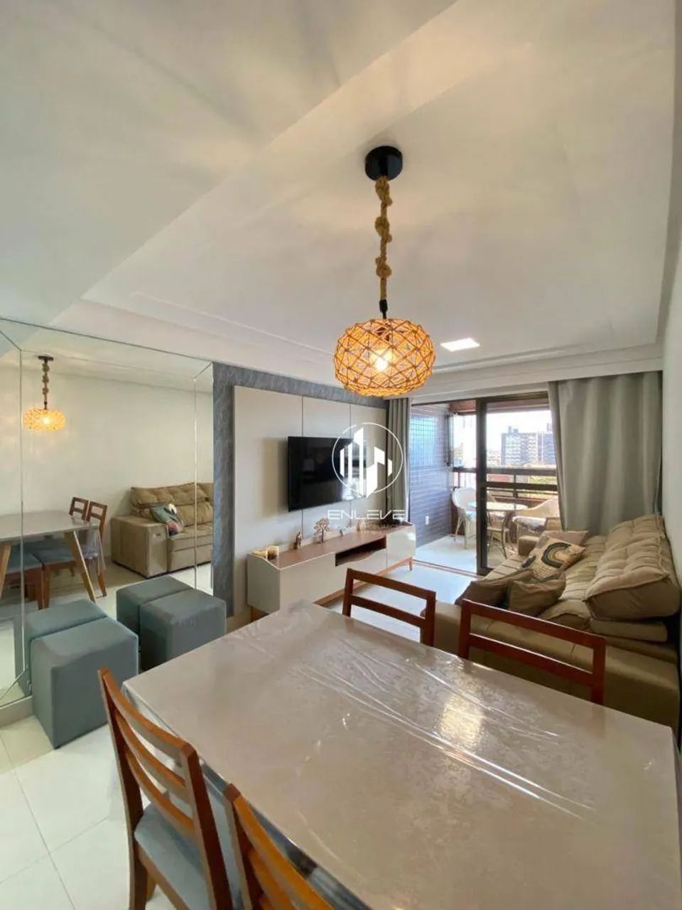 Apartamento projetado com 02 quartos na Praia de Camboinha