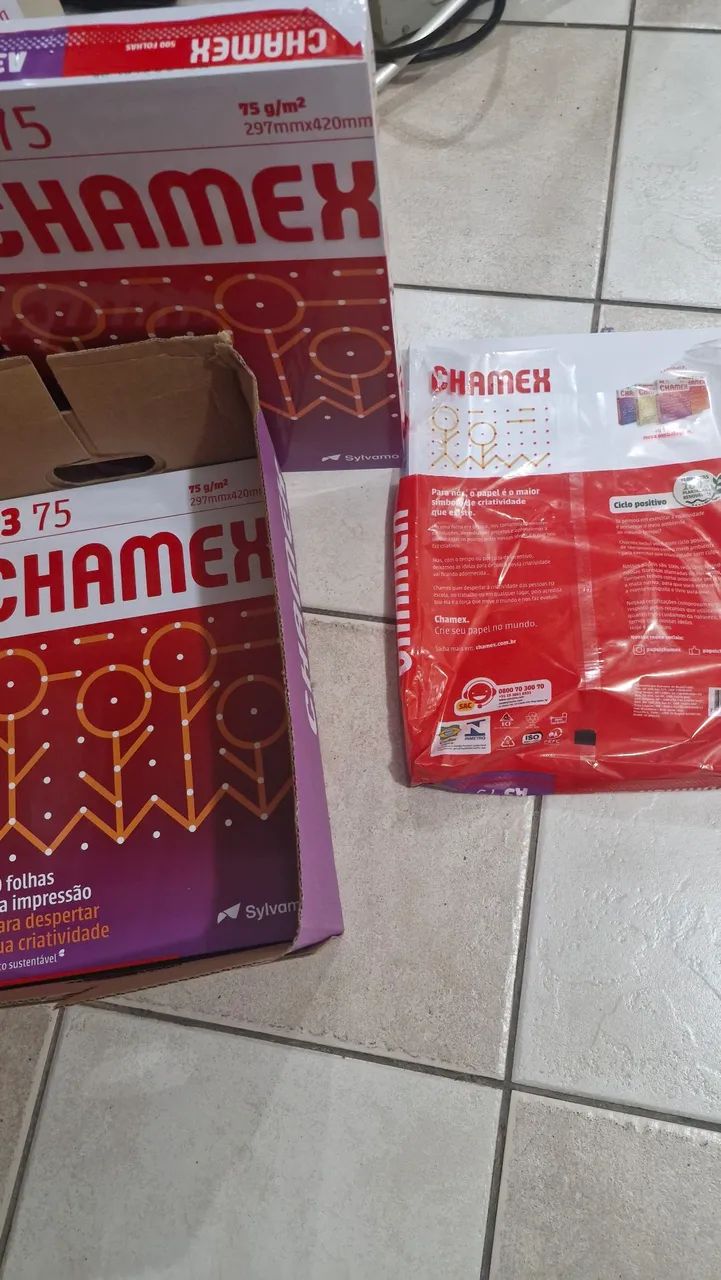 Papel suíte A3 3 resmas e fechadas e metade de uma - Foto 2