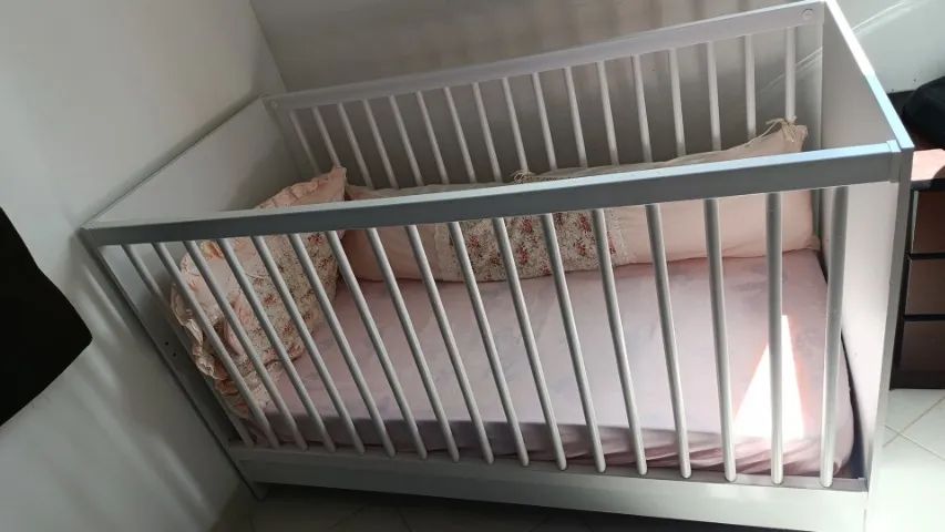 Berço 3 em 1 com colchão 
