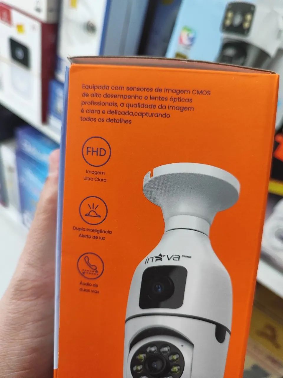 Câmera IP 360 grau bocal 