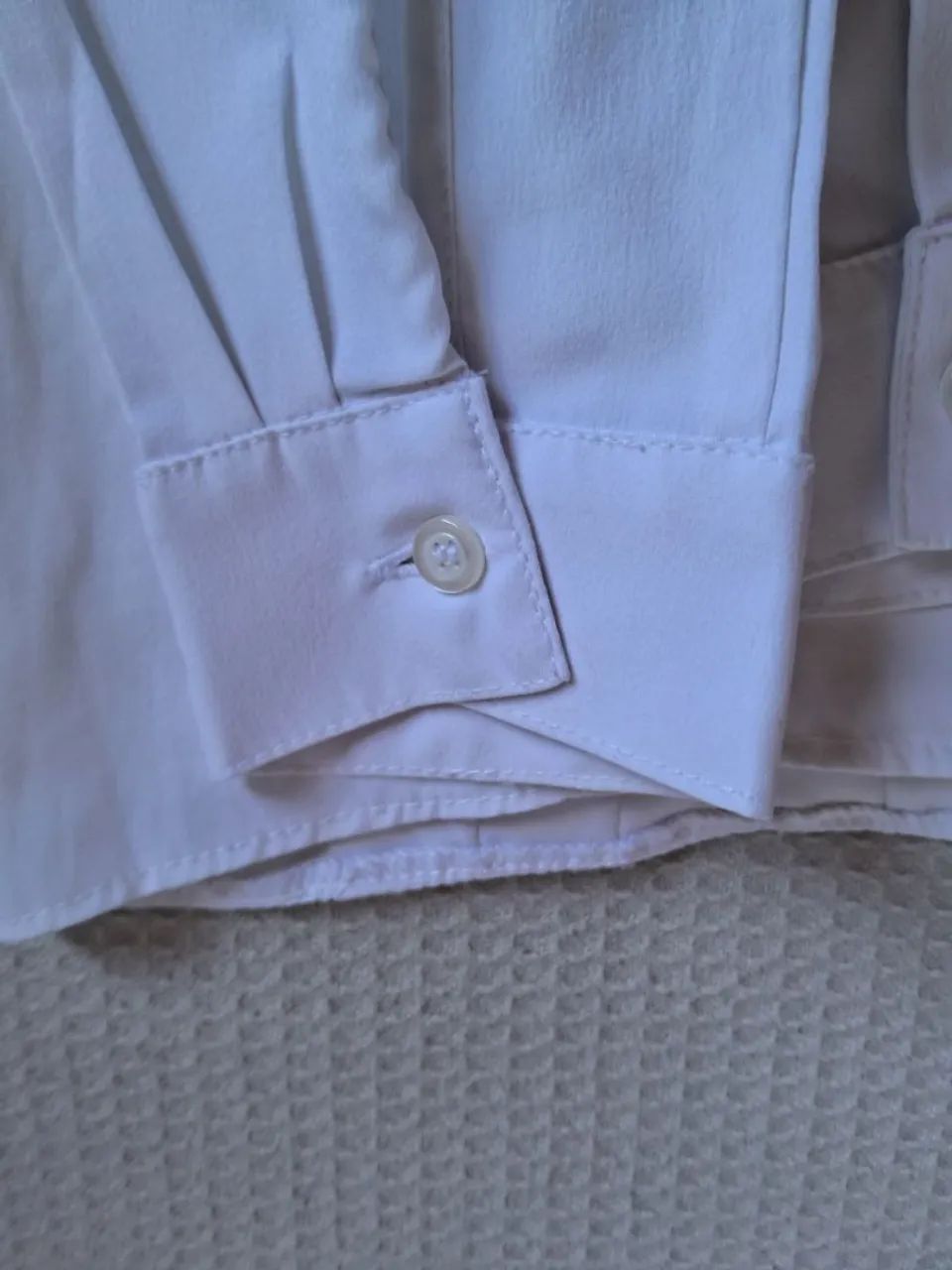 Camisa Manga Longa Plissada - Tamanho P - Foto 2