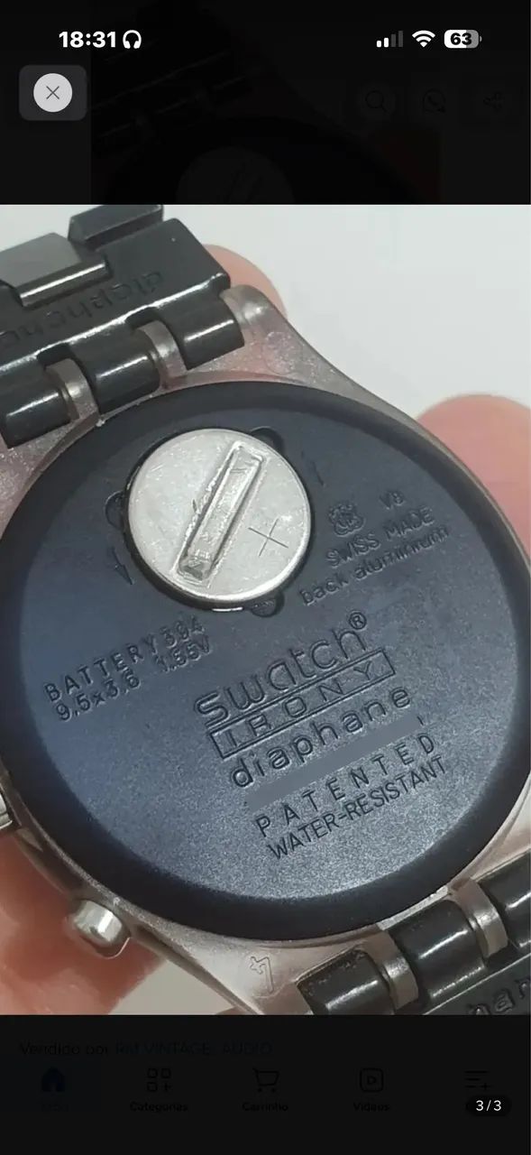 Relógio Swatch - Irony - Diaphane - SVCK4038G Preto - Foto 3
