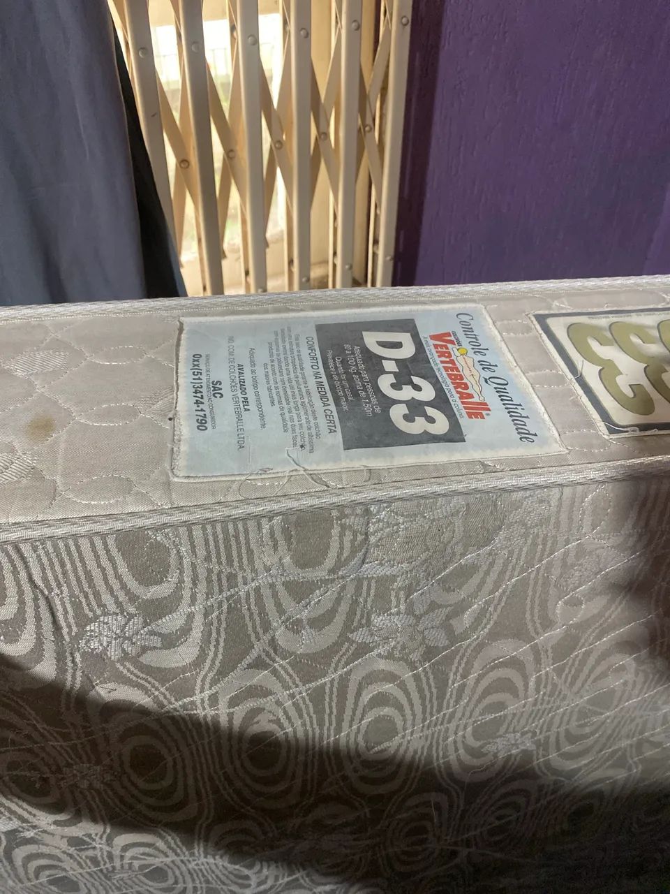 Cama box + base - Solteiro Ortopédica  - Foto 4