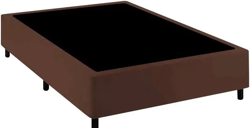 Base casal  box simples Corino marrom LONG LIFE / pronta entrega  - Foto 3