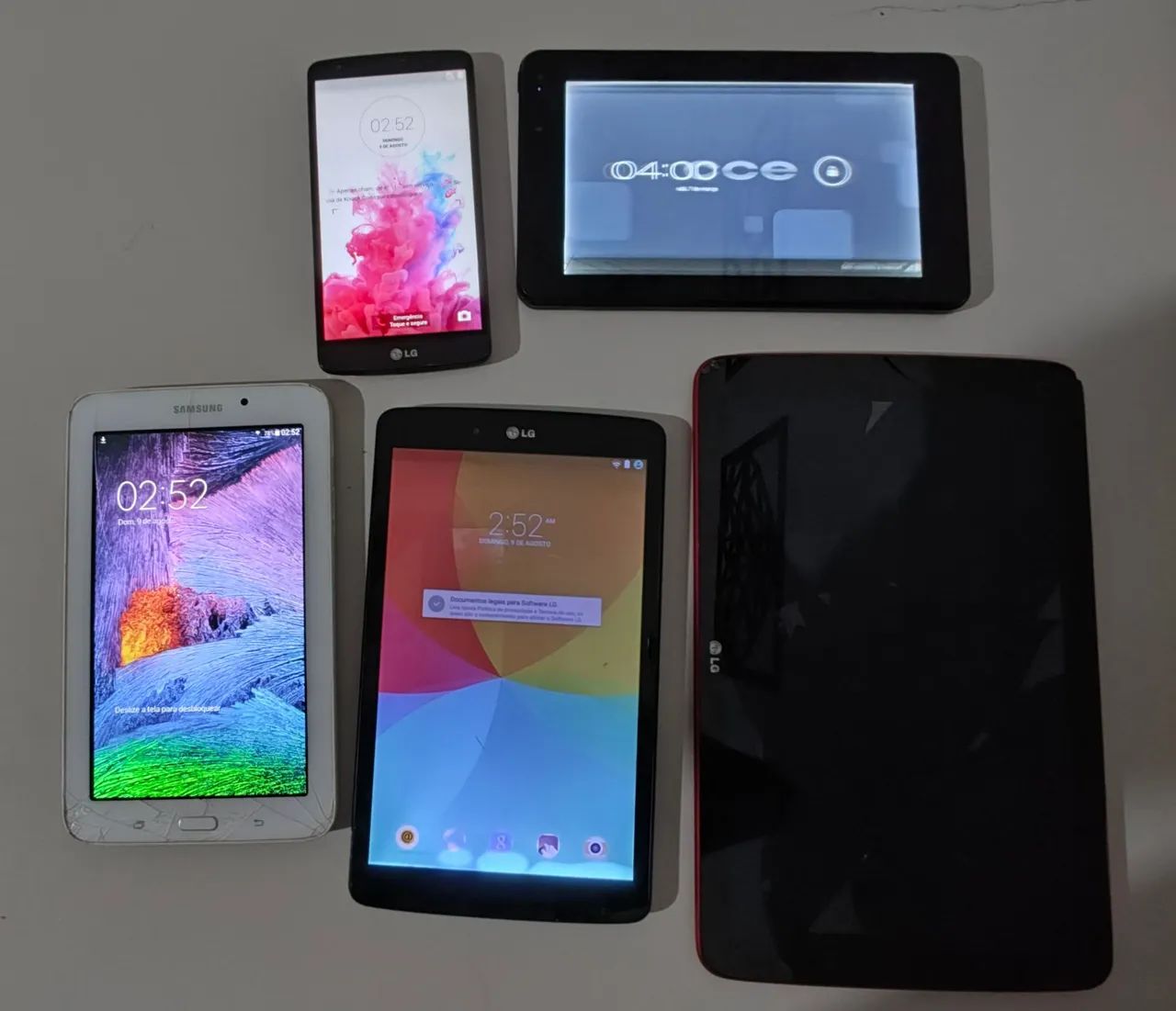 Tablets e celular!