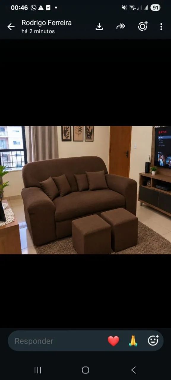 KIT SOFÁ 2 LUGARES + ENTREGA GRATUITA $ 480