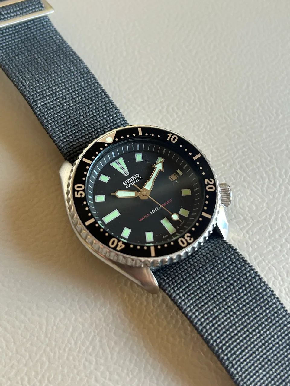 Relógio Seiko Diver 7001 scuba automático pré SKX 7002 