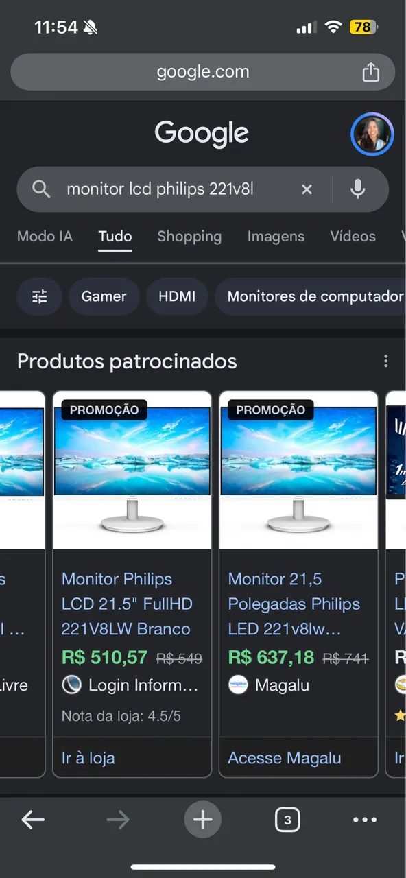 Monitor LCD Philips 21.5 - Foto 3
