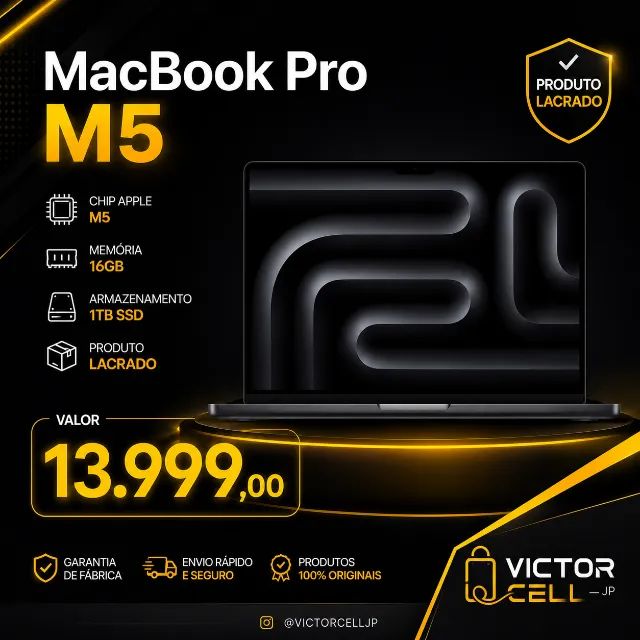 MacBook Pro M5 | Lacrado | Garantia 1 Ano Apple 