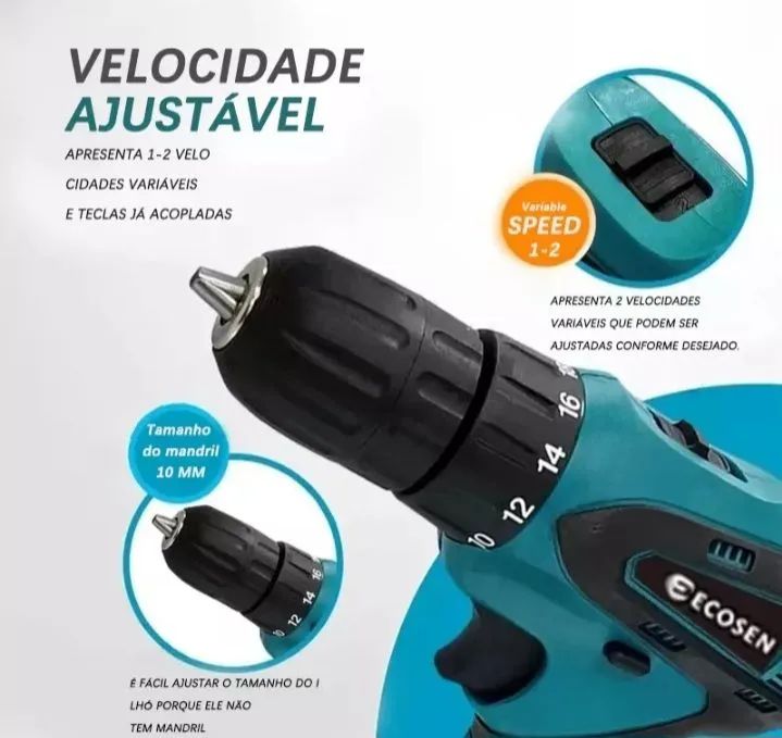 Furadeira profissional 12v nova  - Foto 4