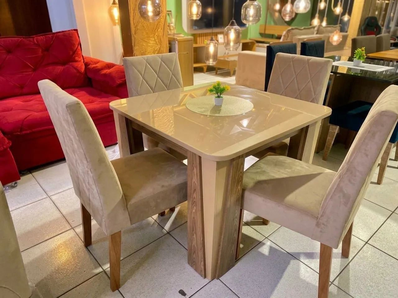 Mesa de 4 lugares entrega gratis 