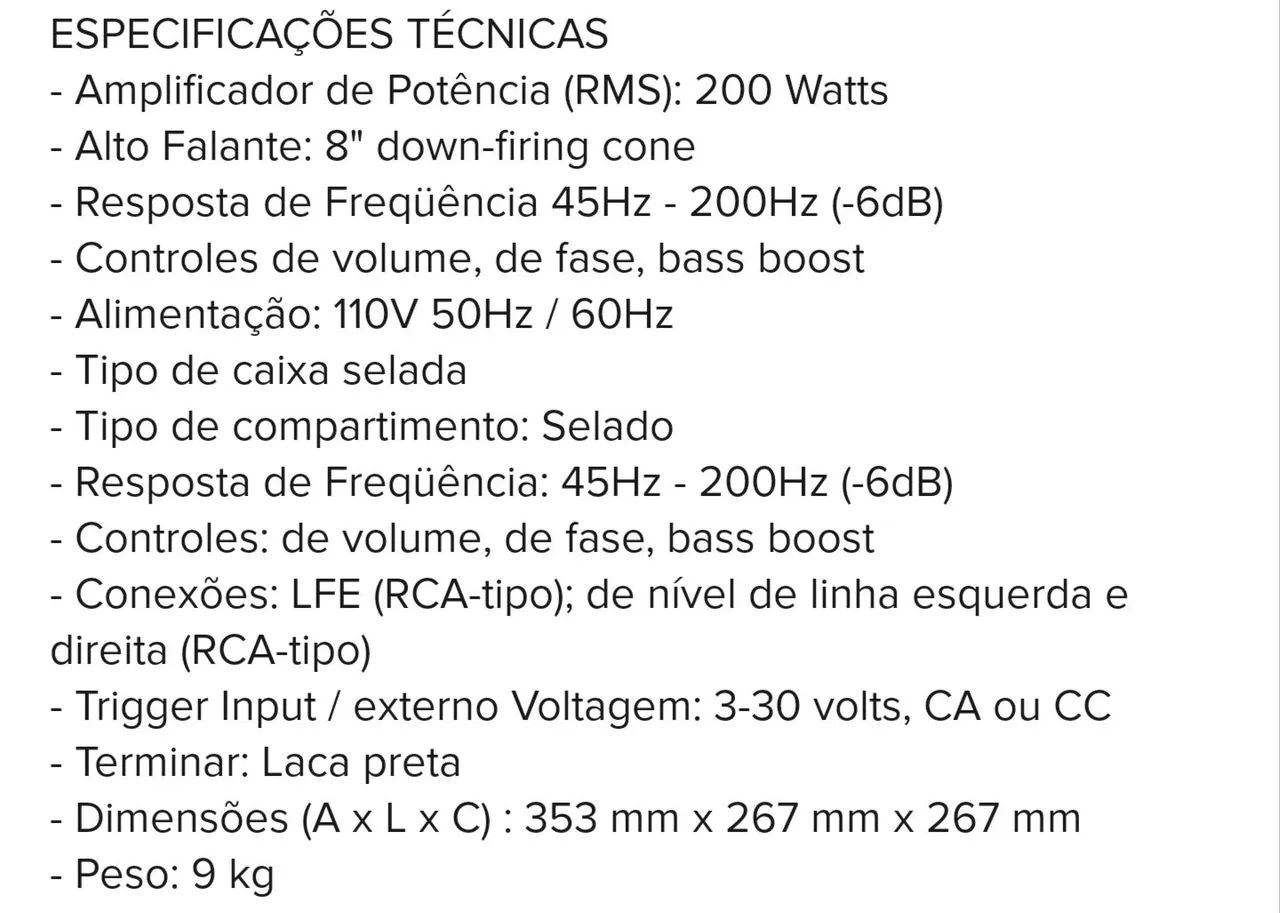 Subwoofer Harman Kardon HKTS 210 - Foto 5